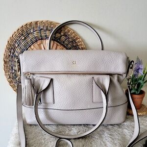 Kate Spade Pebble Gray Satchel